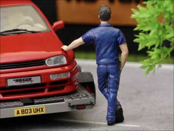 1:18 VW Golf 3 MK3 RIEGER GTO RED EDITION inkl VITRINE